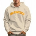 thumbnail image 4 of Men's 100% Cotton Yellow SAN FRANCISCO Hoodie 330g Thick Pocket Hood, 4 of 16