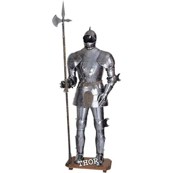 THOR INSTRUMENTS Medieval Suit of Armor Toledo Combat Battle Ready Full Body Wearable Rustic Vintage Home Decor Gifts