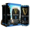 Guinness Draught 0 Non Alcoholic Stout Beer, 4pk 14.9oz Cans, .5 ABV