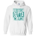 thumbnail image 2 of UGP Campus Apparel Straight Outta Miami - Florida Football Hometown Pride Hoodie - Large - White, 2 of 6