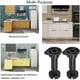thumbnail image 5 of Patas para muebles resistentes, patas de apoyo de altura ajustable para dormitorio, cocina, baño (negro, plástico de alta calidad, 36 piezas), 5 of 5