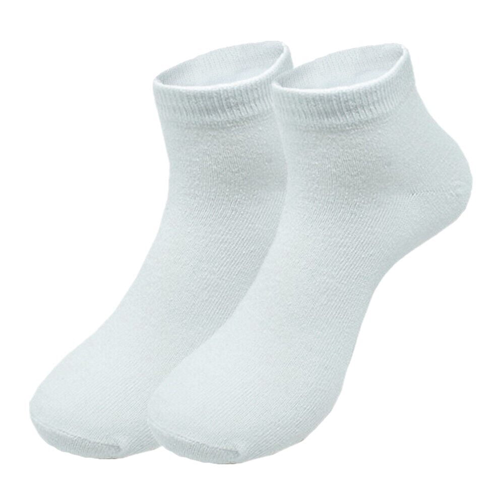 3-12 Pairs Ankle/Quarter Crew Men's White Casual Cotton Socks Low Cut Size 9-13