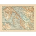 thumbnail image 2 of Baedeker 18x15 Gold Ornate Wood Framed with Double Matting Museum Art Print Titled - Sibenik Croatia Europe - Baedeker 1910, 2 of 4