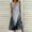 Gray#women's sundresses for vacation, variant on Moxiu Beach Vacation Sundresses for Women Sleeveless Tank Dresses 2025 Summer Plus Size Dress Casual Button V Neck Boho Floral Midi Dress Multicolor,L