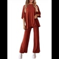 thumbnail image 2 of Traje Informal de Dos Piezas para Mujer, Ideal para Viajes y Vacaciones. Rojo Ladrillo M, 2 of 9