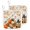 Beige, variant on Fall Pumpkin Pot Holders for Kitchen Heatproof Potholder, 2 Pack Thanksgiving Maple Leaves Harvest Beige Hot Pads Multipurpose Oven Pads Terry Cloth Potholders Trivet for Cooking and Baking