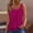 Watermelon Red, variant on Plus Size Tank Tops for Women Summer Casual Loose Sleeveless V Neck Shirts Pleated Front Flowy Tunics New Cute Summer Tops for Women Brown XL