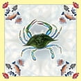 thumbnail image 2 of Betsy Drake TS004 52 in. Female Blue Crab Square Table Cloth, 2 of 3