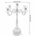 thumbnail image 2 of 5-Arm Candelabra Taper Candlestick Candle Holder Wedding Decorations, 2 of 12