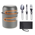 thumbnail image 2 of Juego de Utensilios de cocina kusrkot para acampar 5 piezas Mochilero Senderismo naranja, 2 of 8