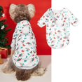 thumbnail image 1 of Winter Plu.sh Hoodie With P.o.m P.o.m Hat & Printed Design For Christmas Dog Jacket Pet Clothes Hangers And Rack Pet Clothes for Small Dogs Male Pet Clothes for Medium Dogs Female Pet Clothes for, 1 of 2