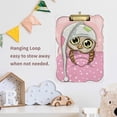 thumbnail image 7 of FMSHPON Cute Owl Clipboard Hardboard Wood Nursing Clip Board and Pull for Standard A4 Letter 13x9 inches, 7 of 7