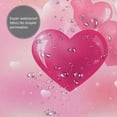 thumbnail image 7 of JOOCAR Valentines Day Shower Curtain Set with Hooks Bright Glass Hearts in Pink Bathroom Curtain 72x72 inch Waterproof Polyester Fabric Bathroom Decorations, 7 of 7