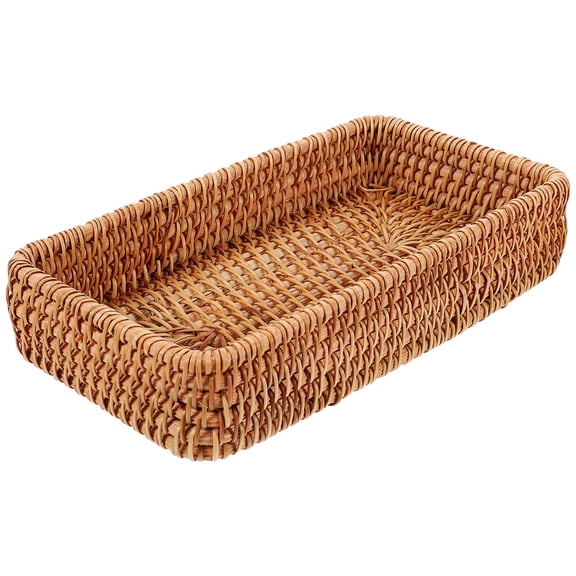 GAXIRE Light Brown Rattan Bread Basket Set for Banquet and Kitchen Use, and Stylish 1 Piece
