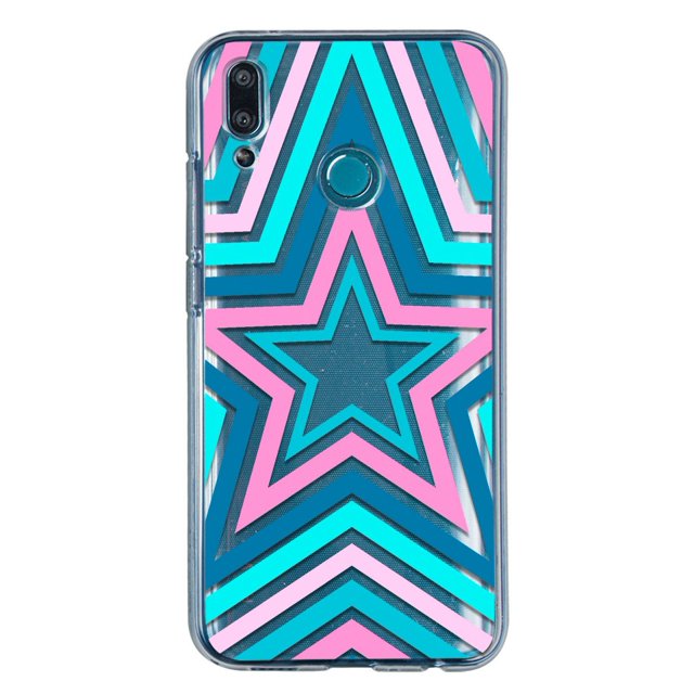 Funda Para Huawei Y9 2019 Ilusion de Estrellas , Uso Rudo, InstaCase Protector para Huawei Y9 2019 Antigolpes, Case Ilusion de Estrellas