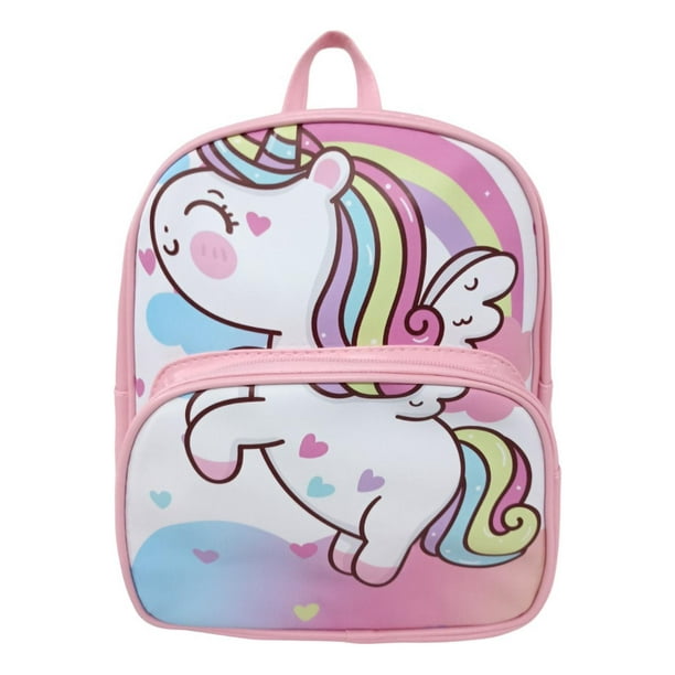 Mochila Casual Escolar Rm Regalomex Unicornio Bolsa Infantil Preescolar Kinder Rosa Chico YC018503