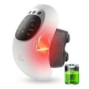 Comfier Cordless Vibration Knee Massager with Heat, Knee Pain Relief for Swelling Stiff Joints, Rechargeable and LED Screen for Muscles Injuries