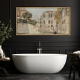 thumbnail image 2 of IDEA4WALL Extra Large Framed Canvas Print Wall Art Venetian Canal Scene Illustrations Antique Unique Architecture Wall Decorative Oversized Artwork Relax/Calm for Living Room - 60"x30", 2 of 5