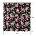 thumbnail image 5 of Waterproof Beautiful Colorful Floral Shower Curtain 72x72 Inch Boho Style Polyester Unique Shower Curtain for Bathroom Hotel Home Decor with 12 Plastic Hooks, 5 of 5