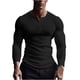 thumbnail image 2 of pstuiky camisas de manga larga para hombre, Suéter tipo jersey con cuello alto, elástico, color liso, manga larga, cuello redondo, blusas y camisas tops de invierno para hombre m, 2 of 6