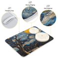 thumbnail image 3 of Yayeee Dish Drying Mat for Kitchen Counter 16"x18" Microfiber Absorbent Pad, Swirling Starry Sky, 3 of 7