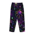 thumbnail image 5 of Disketp Multi-Colored Spiders Print Women'S Comfy Pajama Pants Casual Drawstring Palazzo Lounge Wide Leg Pants, 5 of 9