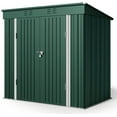 thumbnail image 6 of Lofka 6' x 4' Outdoor Storage Shed, Metal Garden Tool Storage Shed with Double Lockable Doors, Green, 6 of 7