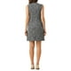 thumbnail image 3 of INSPIRE CHIC Vestido de Tweed para Mujer con Escote en Llave, Vestidos de Trabajo Sin Mangas, Negro L, 3 of 6