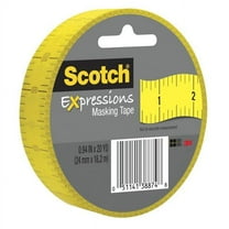 Scotch Expressions Masking Tape - 6 Roll Lemon Lime Pack For Decorating & Crafts