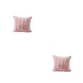 thumbnail image 2 of Bewildely Throw Pillow Covers Funda de almohada Soft Square Shape Funda de cojín Sofá Cama Dormitorio Cojines de coche Fundas Pink 50x50cm Rosa 50x50cm 2piezas, 2 of 6