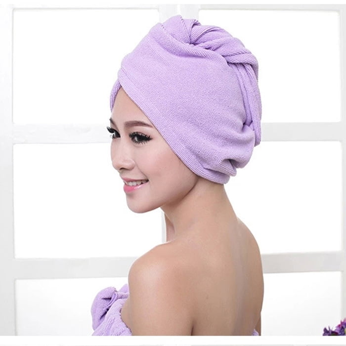 Magic Microfiber Bath Towel Hair Dry Hat Cap Quick Drying Bath Tool Soft Towel 