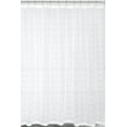 thumbnail image 2 of Serafina Home Decorative Sheer Fabric Shower Curtain for Bathroom: White Embroidered Geometric Design with White Threading (Gaby White), 2 of 3