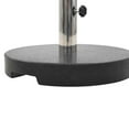 thumbnail image 6 of vidaXL 44lb Round Umbrella Base with Handles, Granite Plate, Stainless Steel Pipe, Ø15.7"x14" Black, 6 of 7