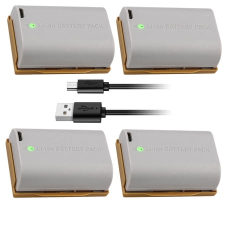 Kastar 4-Pack LP-E6N Pro Battery Replacement for Canon EOS 6D EOS 6D Mark II EOS 7D EOS 7D SV EOS 7D Mark II EOS 60D EOS 60Da EOS 70D EOS 80D DLSR Camera