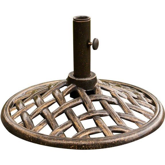 Cambridge Outdoor Iron Umbrella Base, Bronze