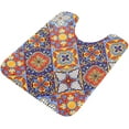 thumbnail image 2 of Coolnut Mexican Ceramic Anti-Slip Ultra Absorbent Durable Bath Rug with Rubber Backing,24"x16", 2 of 7