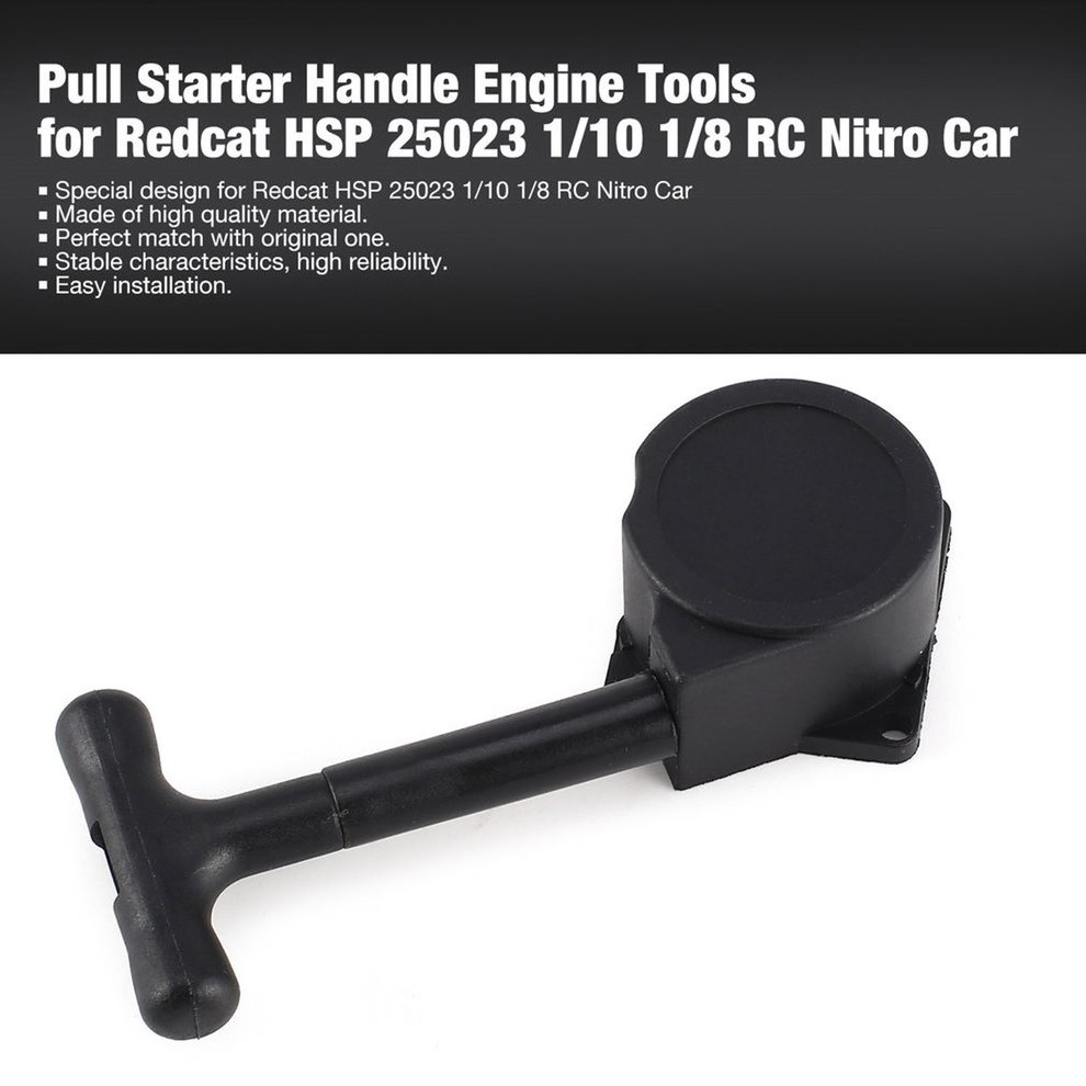 Nitro Engine Pull Starter Handle Recoil Start Kit for 1/10 1/8 HSP Nitro RC Car 