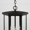 thumbnail image 6 of 4 Light Outdoor Hanging Lantern In Transitional Style-19.75 Inches Tall And 12 Inches Wide-Black Finish Capital Lighting 946642Bk, 6 of 8