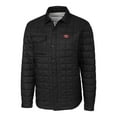 thumbnail image 2 of Men's Cutter & Buck Black San Francisco 49ers Throwback Logo Rainier PrimaLoft Eco Insulated Quilted Button-Up Shacket, 2 of 3