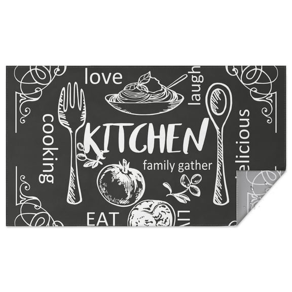 Rectangle Waterproof KITCHEN Tablecloth Reusable Washable Weight Fabric Table Covers for Restaurant,Picnic,Indoor and Outdoor Dining 60 Inch X 102 Inch