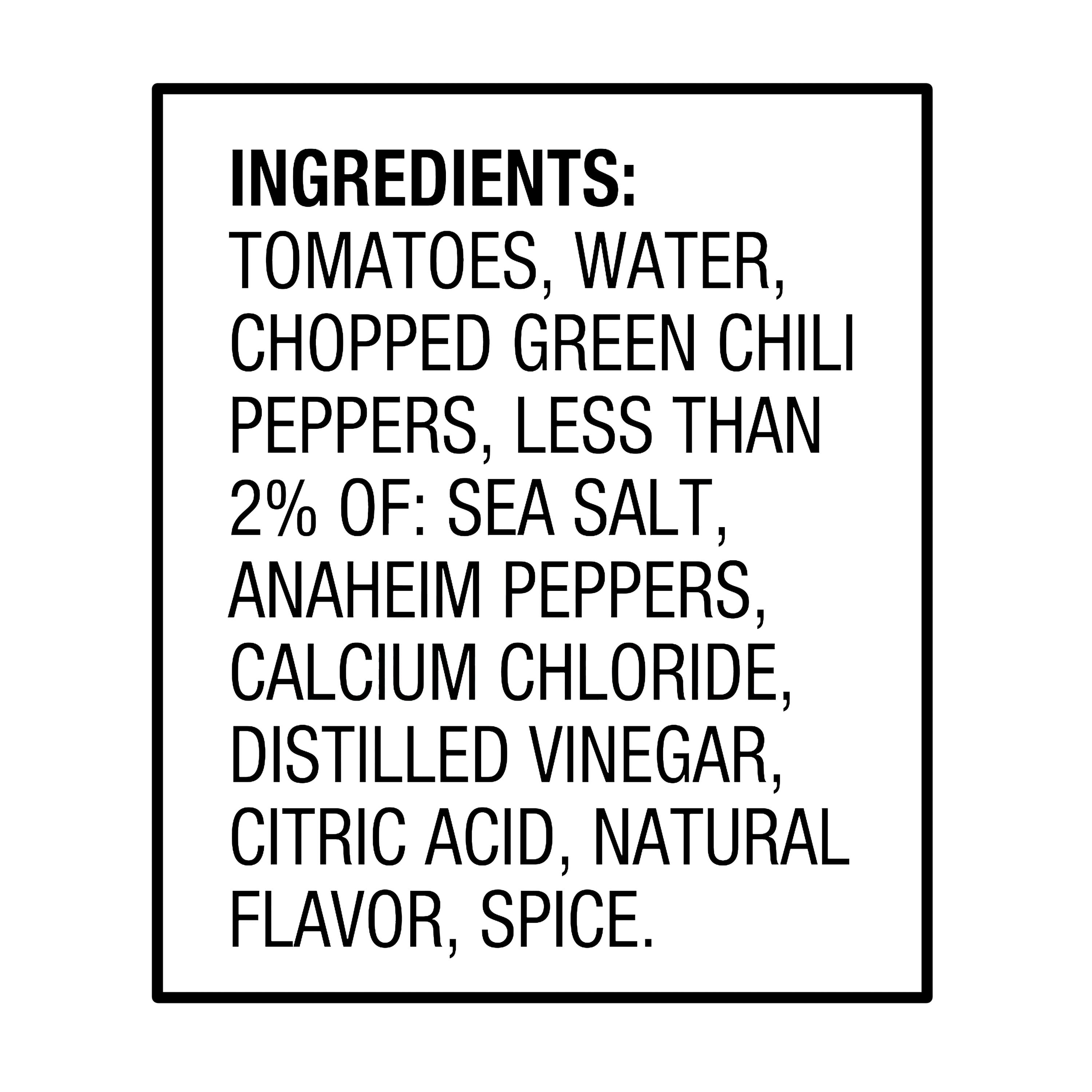 (12 pack) Great Value Mild Diced Tomatoes with Green Chilies, 10 oz