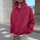 thumbnail image 4 of Sudadera con capucha para mujer, estampada, cuello redondo, manga larga, sudadera con capucha, camiseta, blusa, blusa de poliéster para hombre, 4 of 8