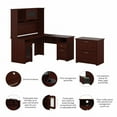 thumbnail image 3 of Bush Furniture Cabot Collection Bureau en L avec Huche et Classeur Latéral en Cerisier Récolte, 3 of 7