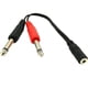thumbnail image 4 of 3.5mm To 2 Jack 6.5 Mono Adapter Cable Audio Cable 2x6.35mm Adapter Cable, 4 of 5