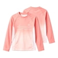 thumbnail image 2 of Toddler Kids Boys T Shirts Long Sleeve Lightweight Rash Guard Shirt For Middle To Large Raglan Sleeves Tie Dye Print Sun Top Casual Blouse 4-5 Years, 2 of 5