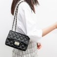 thumbnail image 3 of Bolso de cadena a cuadros Bolso bandolera de hombro para mujer, 3 of 5