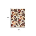 thumbnail image 5 of HomeRoots 505616 7 x 10 ft. Multicolor Floral Stain Resistant Non Skid Rectangle Area Rug, 5 of 5