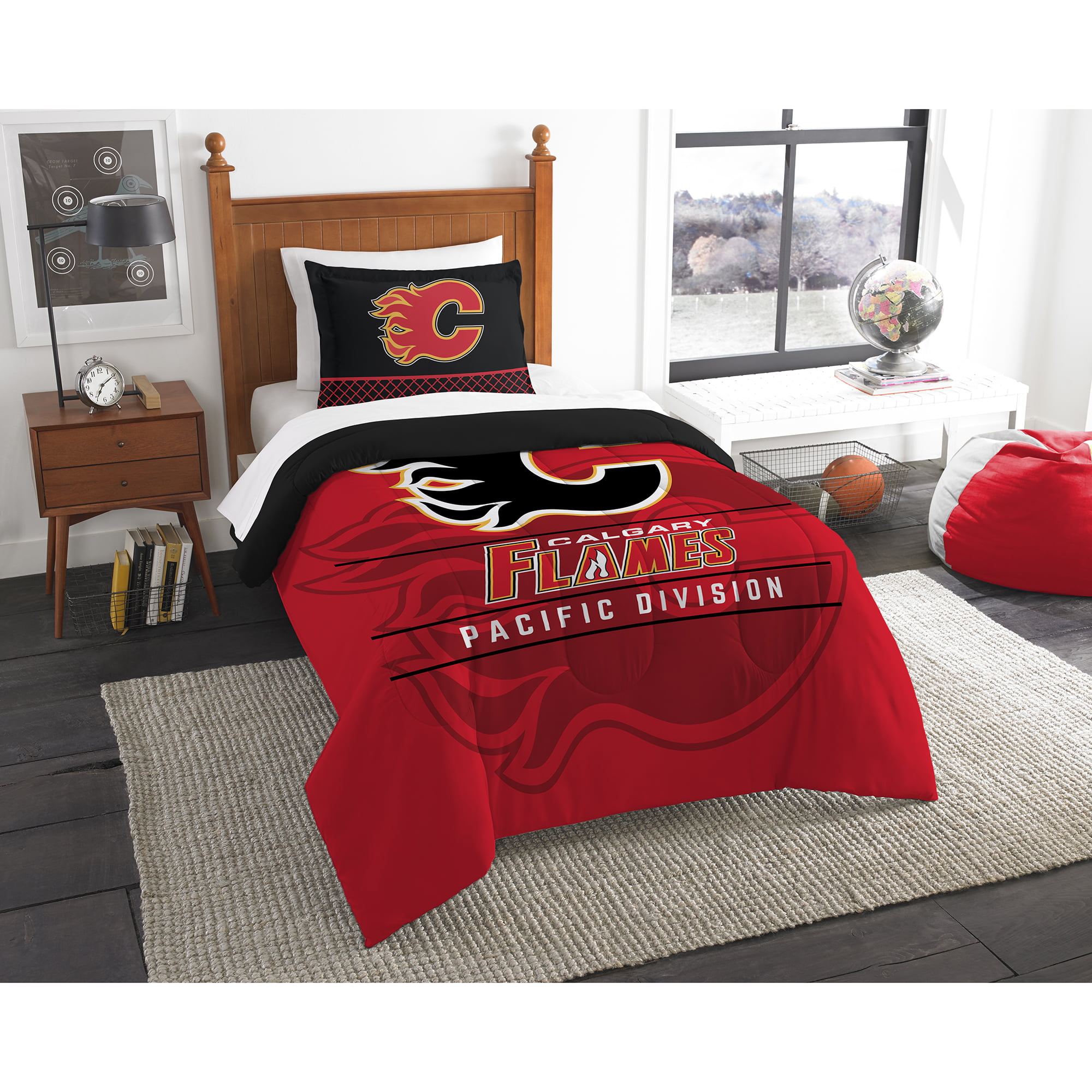 Calgary Flames The Northwest Company Nhl Draft Twin Comforter Set