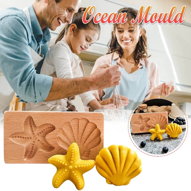 LSLJS Wooden Mould, Baking Mould, Die Cutting Machine Conical Plant Model Wooden Gingerbread for Halloween Thanksgiving Christmas Kitchen Diy, Baking Molds