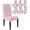 Light Pink, variant on Stretch Chair Covers Set of 6, Xmas Snowflake Winter Snow Universal Fit Elastic Decorative Dining Chairs Slipcovers for Wedding, Banquet, White Snowflakes Seamless on Pink